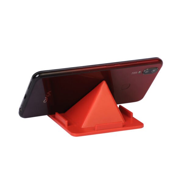 SIGZON RED TRIANGULAR PHONE STAND